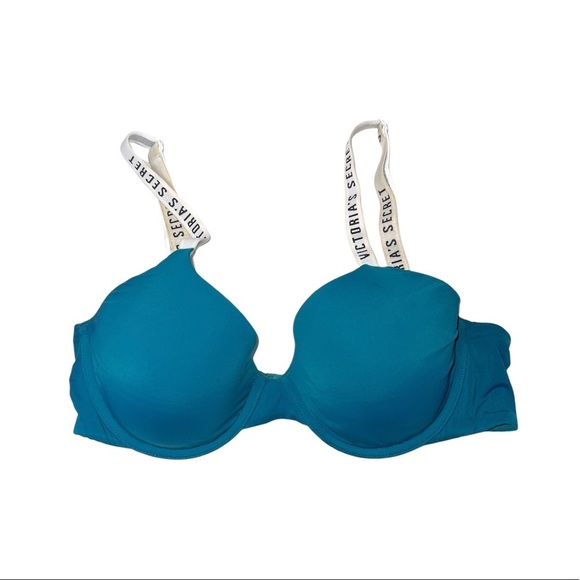 Victoria’s Secret T-shirt Lightly Lined Full Coverage Bra Teal 34C Women’s - Picture 12 of 12